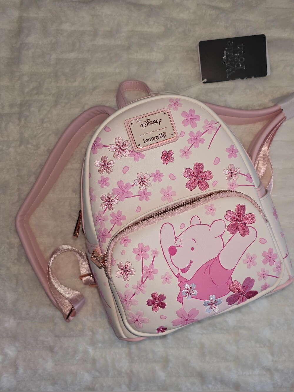 Disney Pink Floral Winnie the Pooh Loungefly
